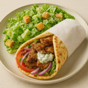 CHICKEN WRAP WITH SALAD