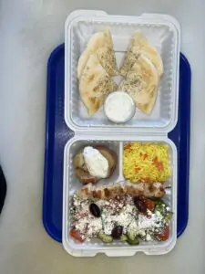 LAMB SOUVLAKI FULL PLATE