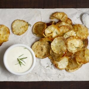 Roast Potatoes & Tzatziki Dip