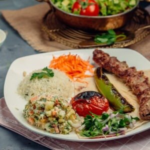 BEEF SOUVLAKI FULL PLATE