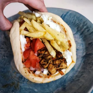 PORK WRAP WITH FRIES