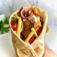 LAMB WRAP WITH FRIES