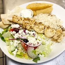 PORK SOUVLAKI FULL PLATE